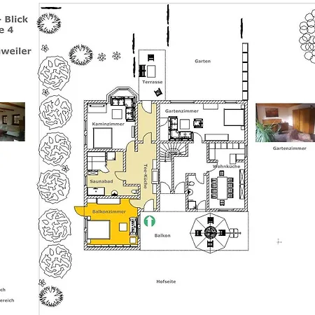Haus Burgblick Balkonzimmer Ruthweiler